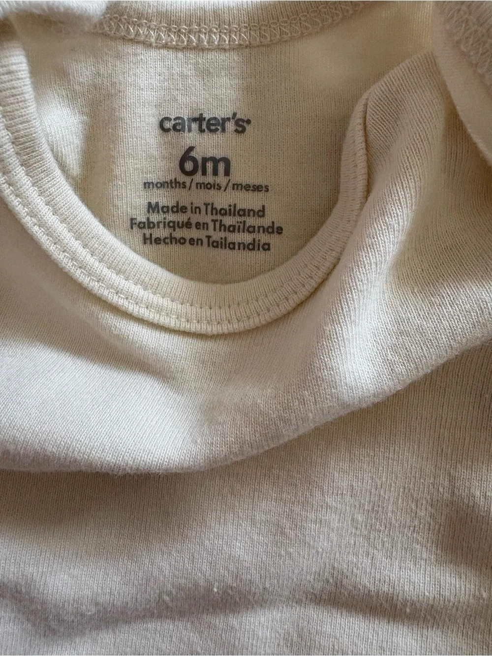 Carter's Cream Sherpa Jacket with Light Blue Floral Knit Set - Picture 5 of 6